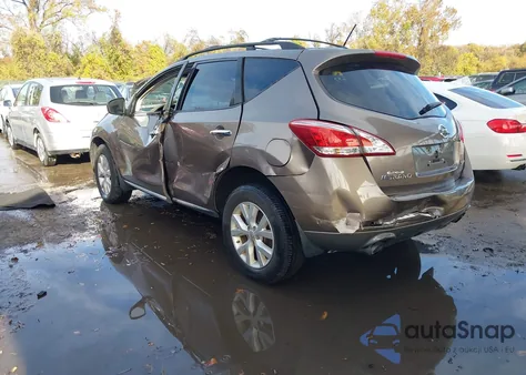 2012 Nissan Murano Sl из США, поврежденный, VIN JN8AZ1MW4CW237028